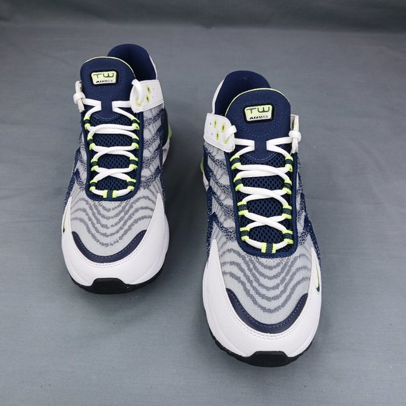Nike Air Max TW Men's Running Shoes DQ3984 101 White Navy Gray Sizes -NO BOX TOP - Picture 3 of 10